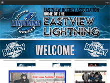 Tablet Screenshot of eastviewhockey.net